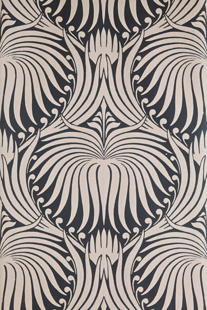 Tapete Lotus - Off-Black/ Charleston Gray
