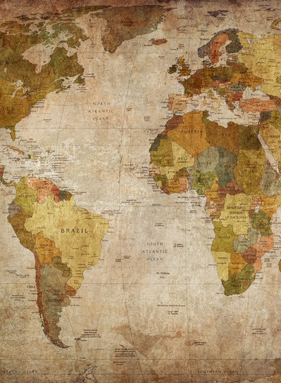 Wandbild World Map - Classic
