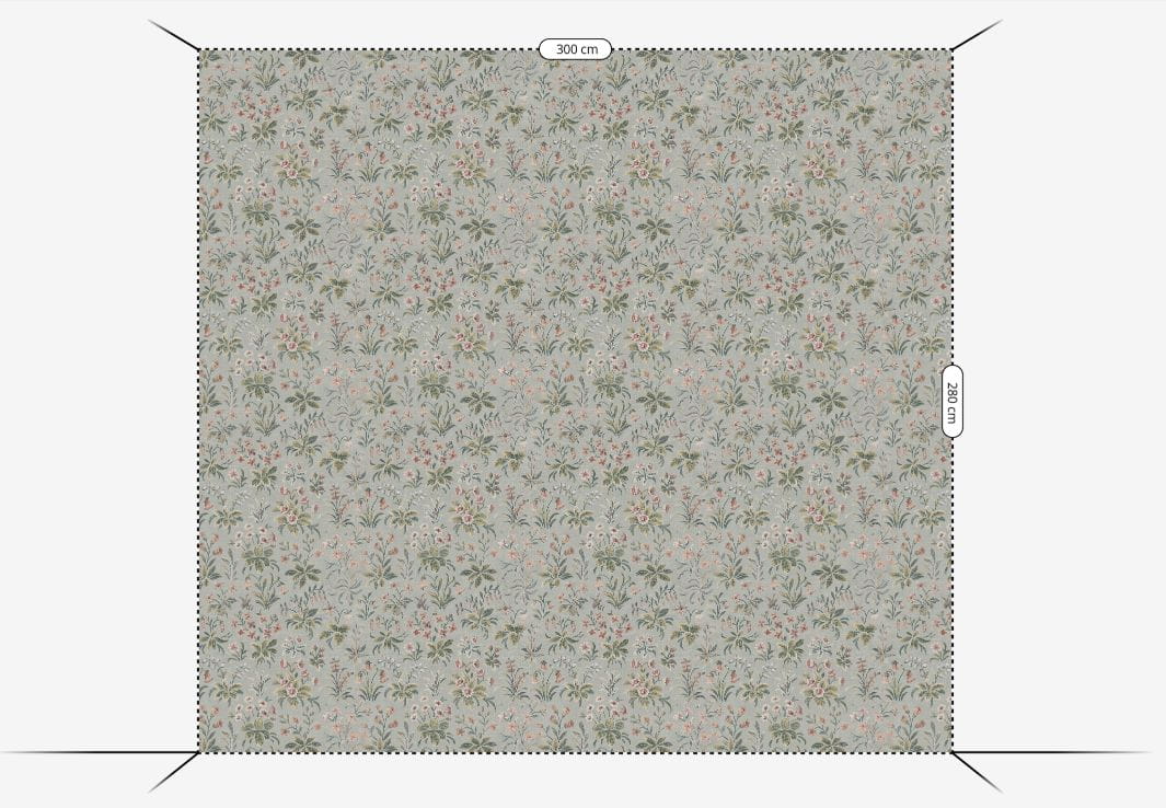 Wandbild Ania - Misty Blue