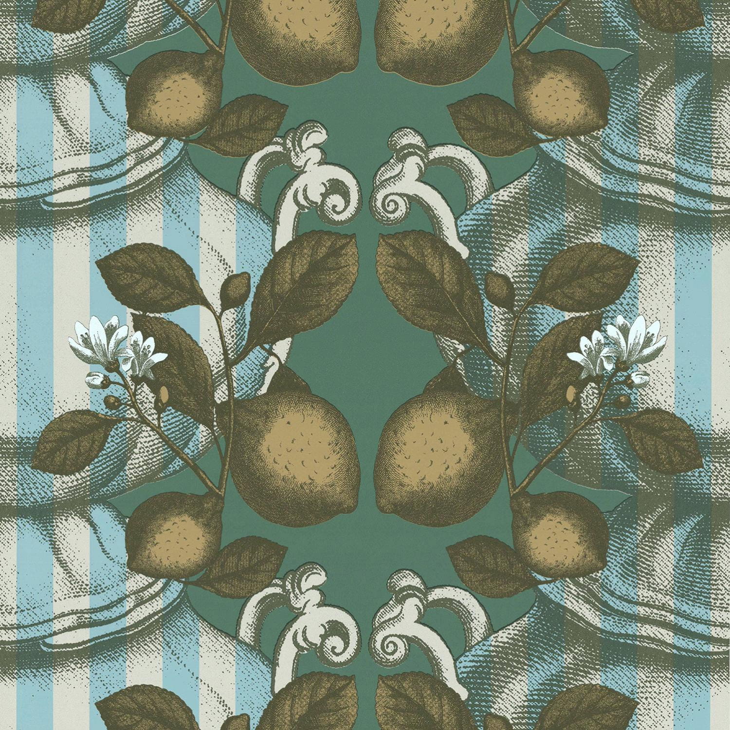 Tapete Limoncello Stripes - Green/ Blue