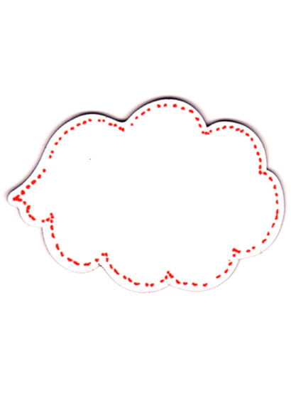 Sian Zeng Magnet Thought & Speech Bubbles - Speech Bubble Pink