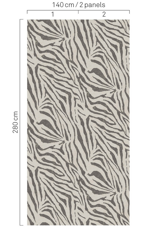 Wandbild Zebra - Natural