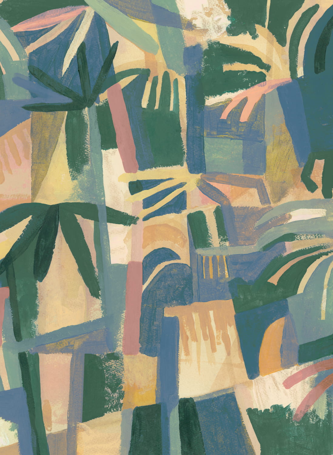 Wandbild Amazonia - Cobalto
