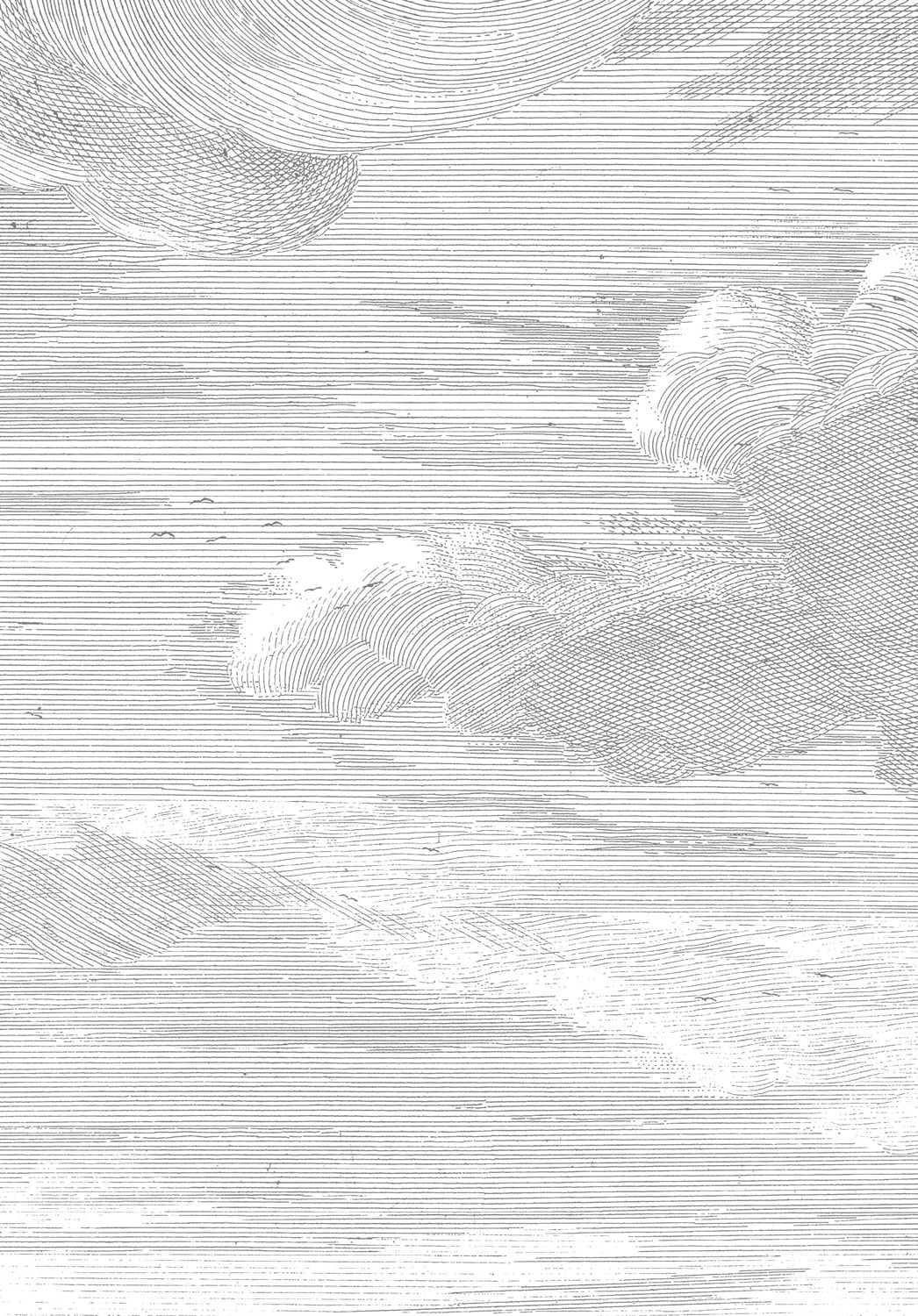 Wandbild Engraved Clouds 1 - M