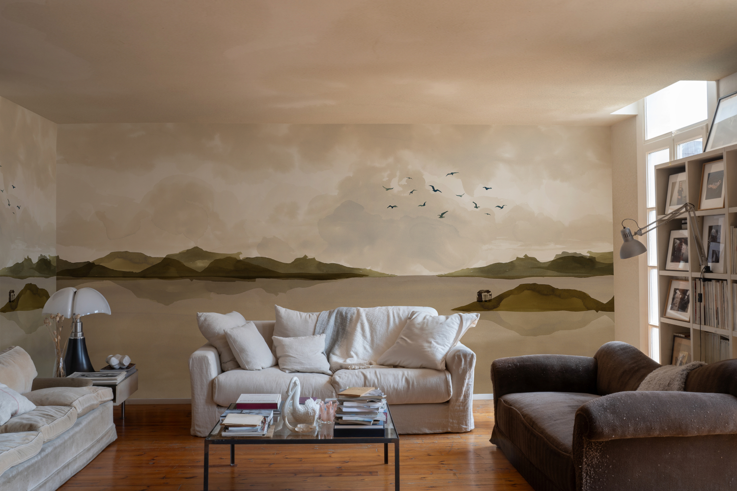 Wandbild Dungeness View - Beige