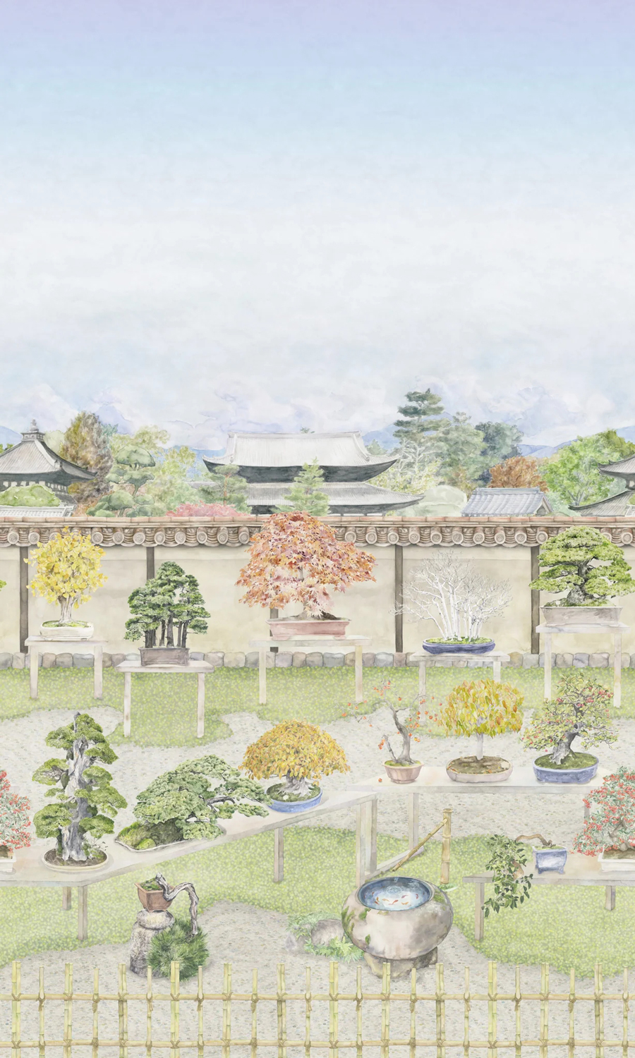 Tapete Bonsai Garden - Powder