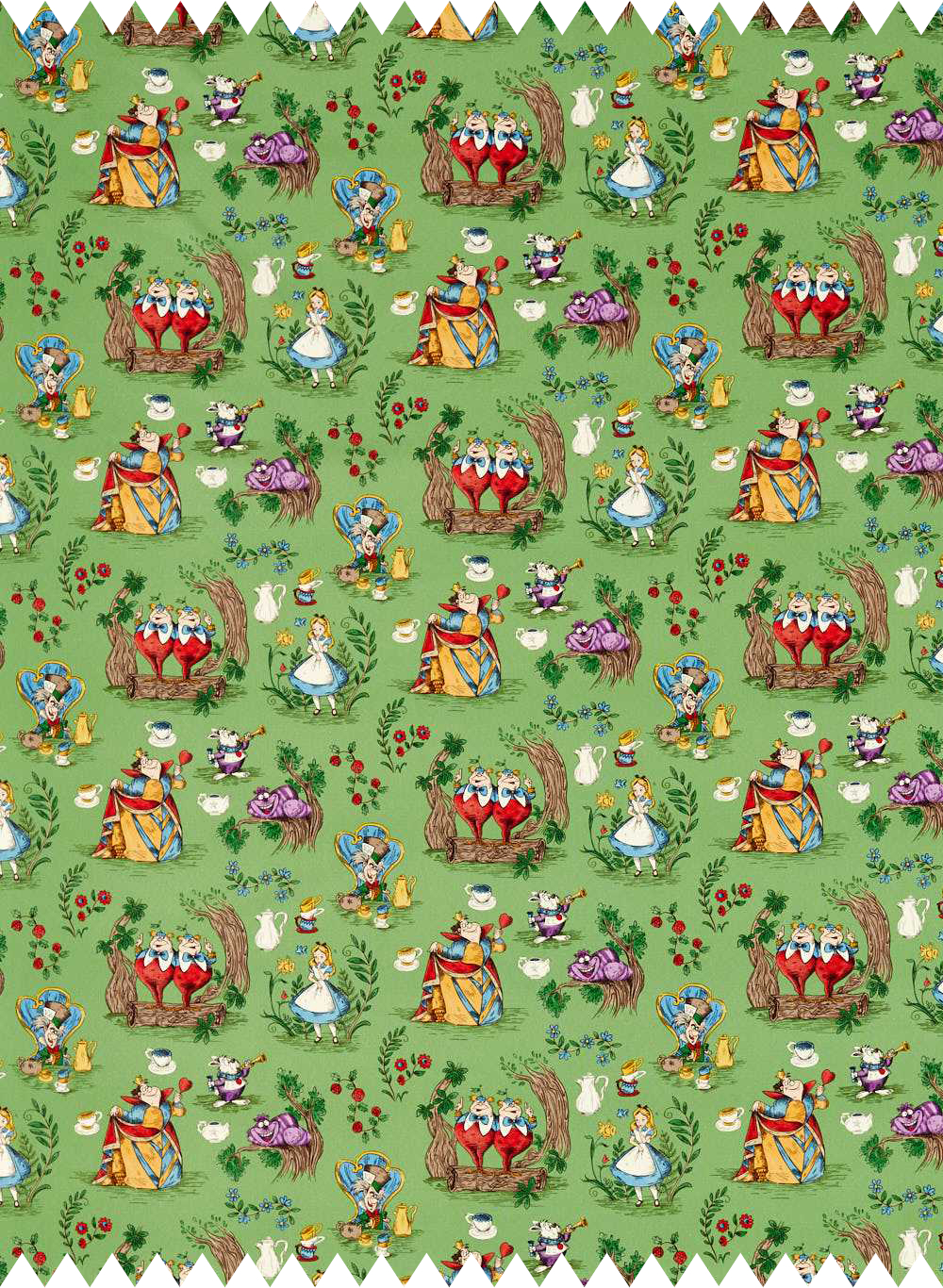 Stoff Alice in Wonderland - Gumball Green