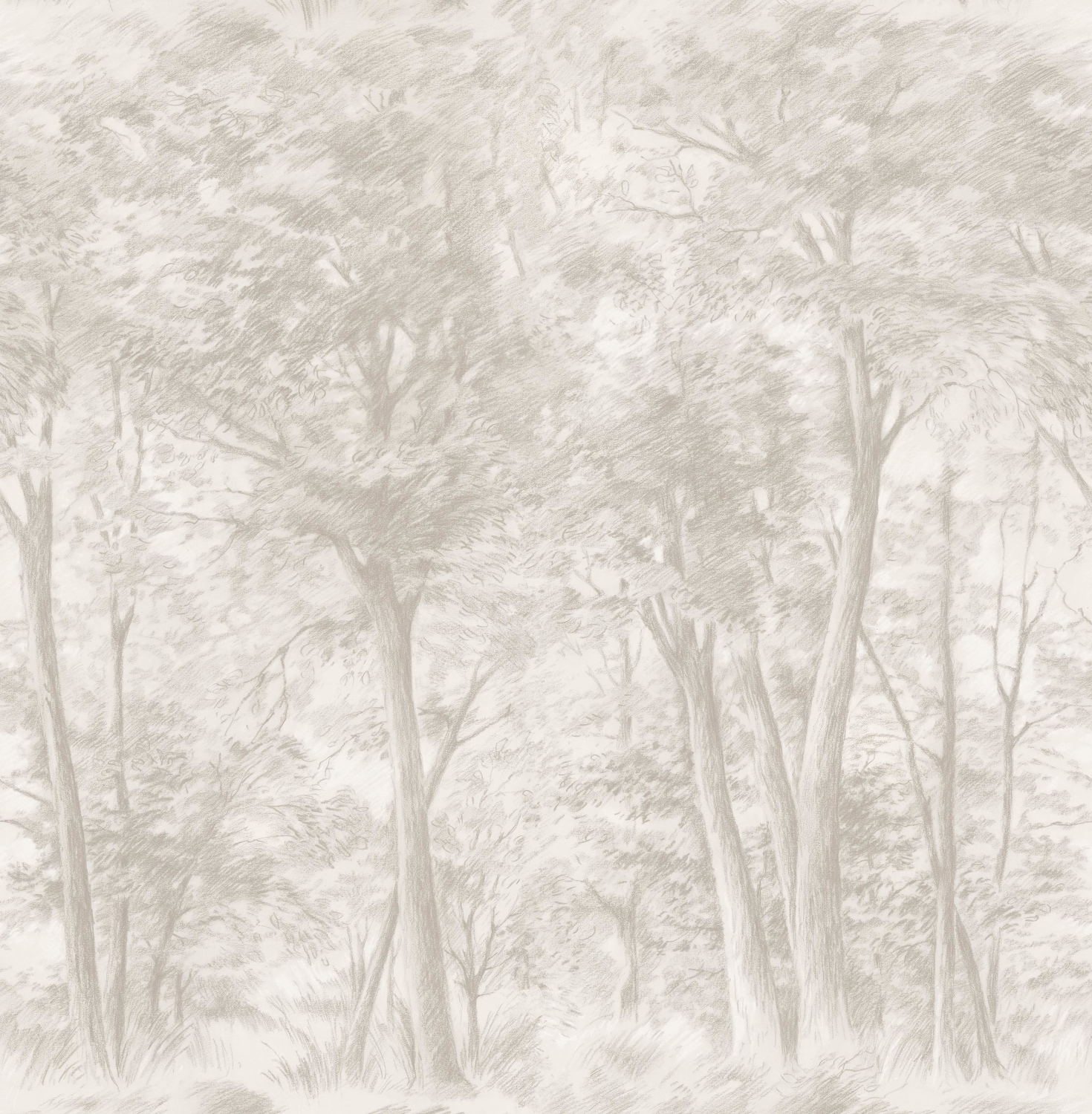 Wandbild Sketch of Trees - 9631W
