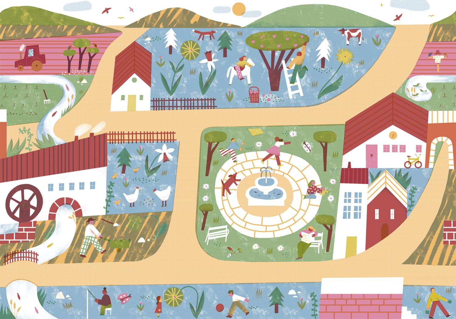 Wandbild Country Joy - Chestnut