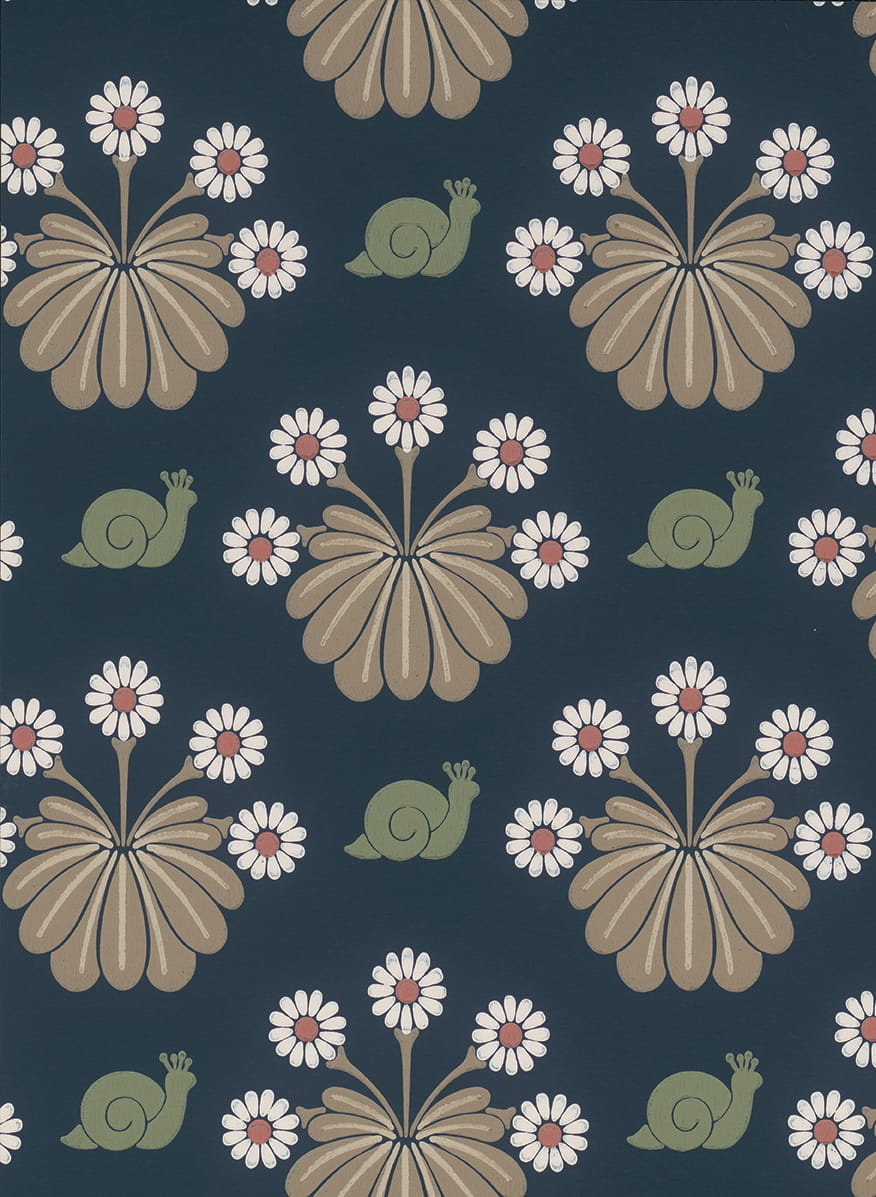 Tapete Burges Snail - Dark Blue