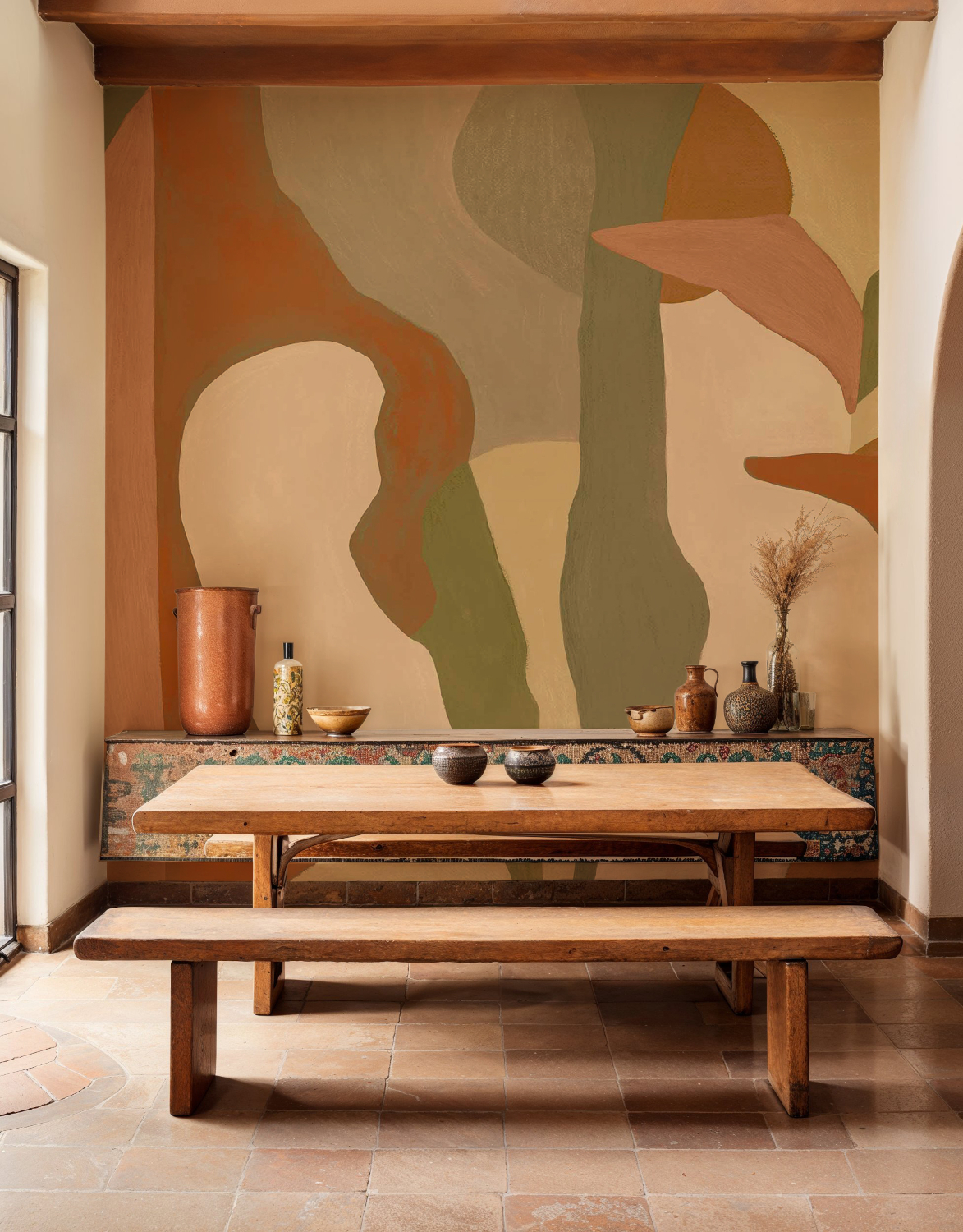 Wandbild Abstract Mex - Orange