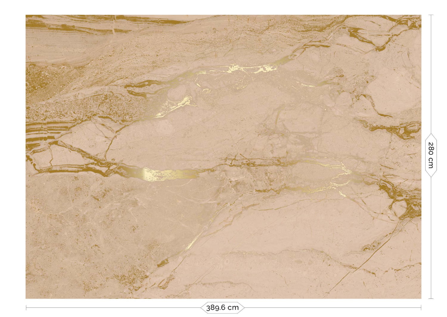 Wandbild Marble Nude Uyterlinde - 390 cm