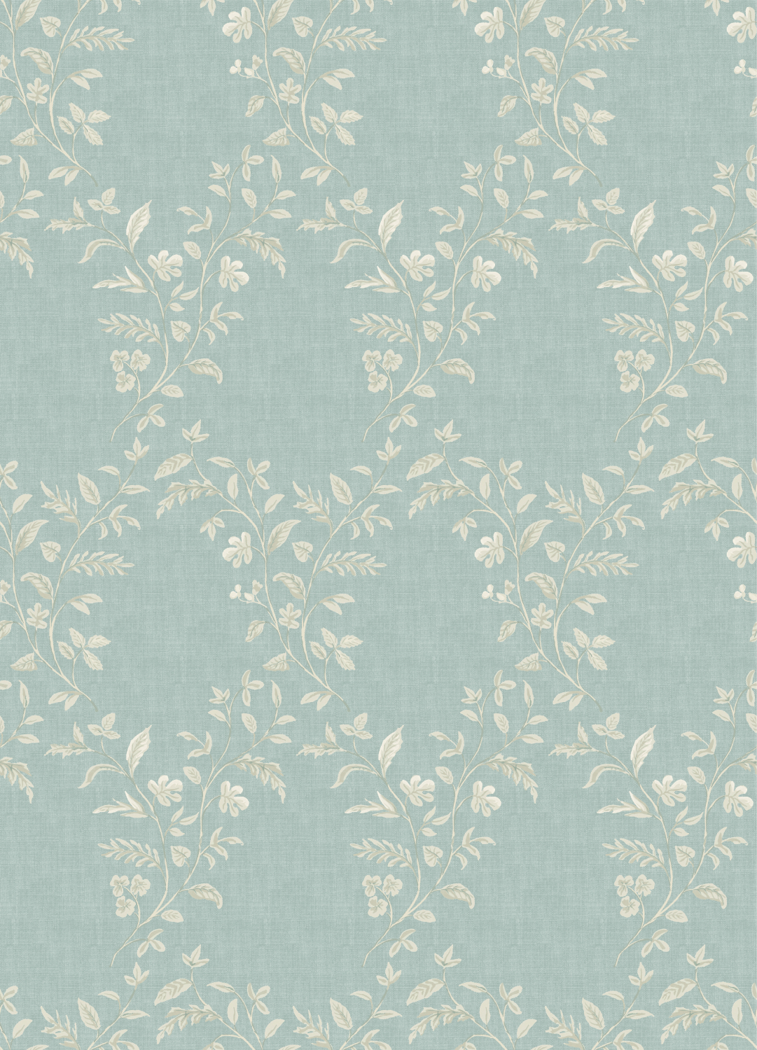 Tapete Hollingbourne Trellis - Aqua