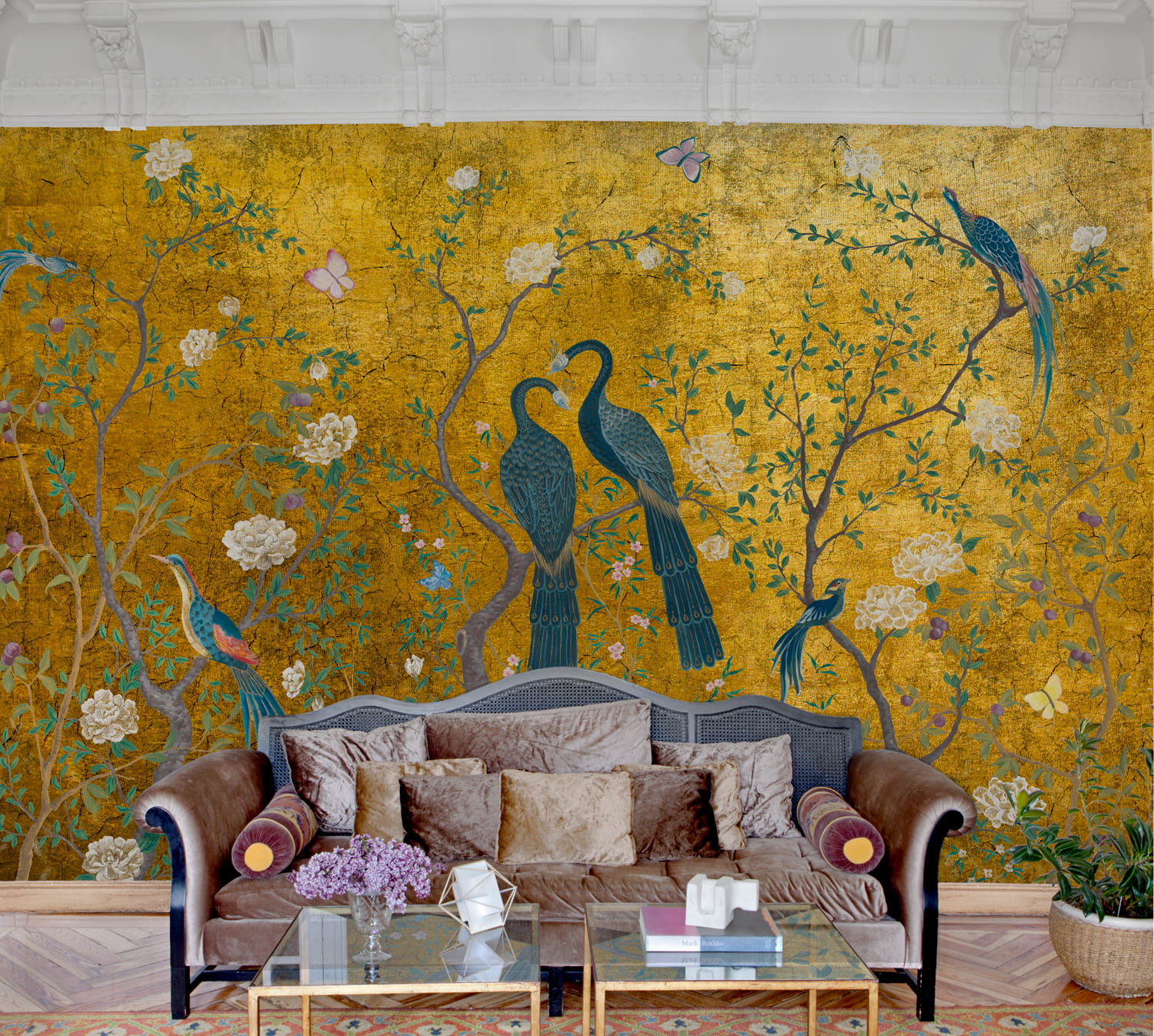 Wandbild Edo - Gold