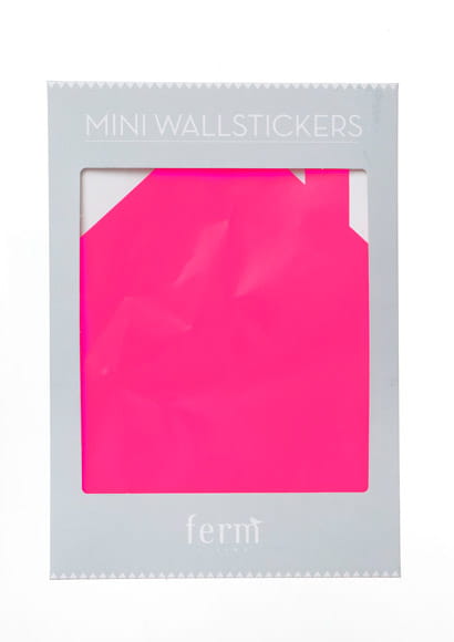 Wandsticker Mini House - neon pink