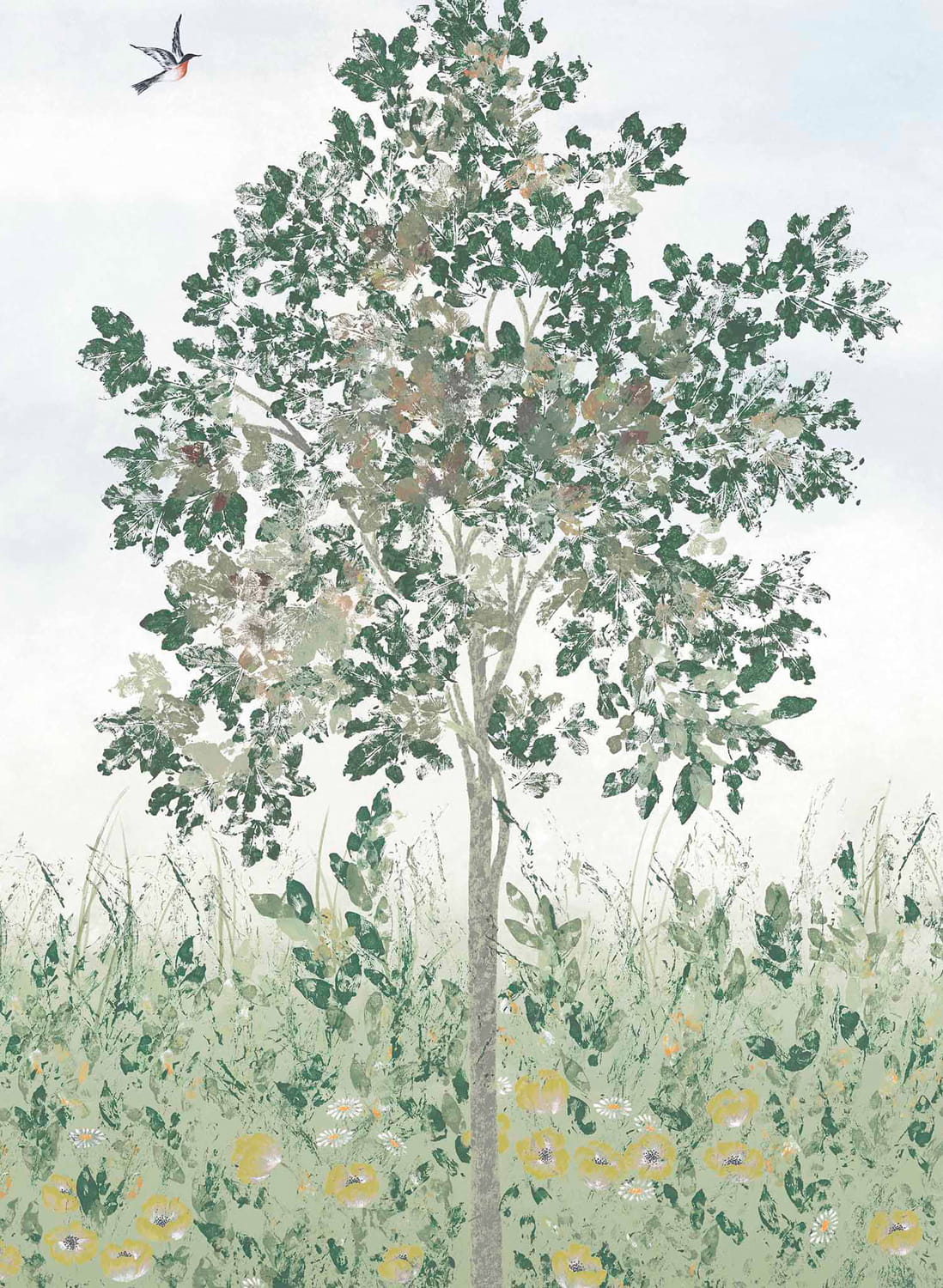 Wandbild Fresco - Vert Panel A