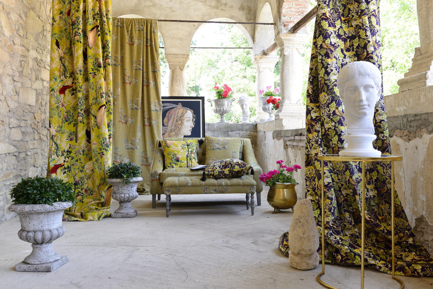 Stoff Chinoiserie - Velvet - FB00027