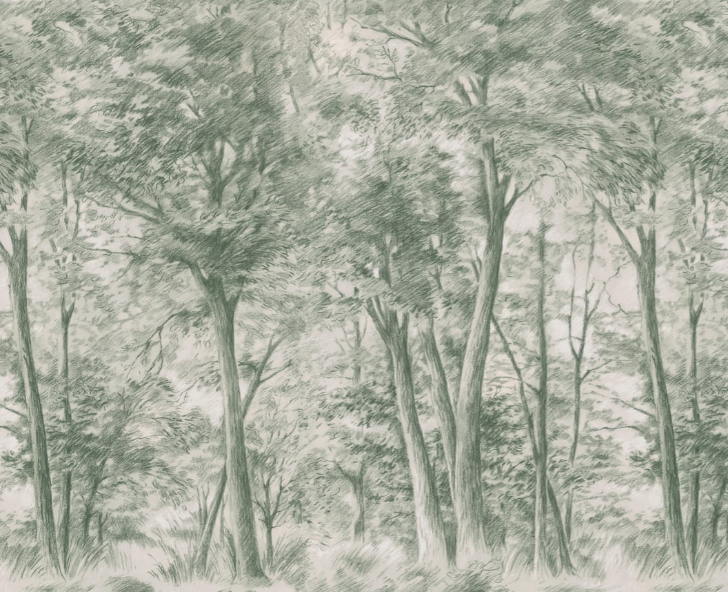 Wandbild Sketch of Trees - 9632W