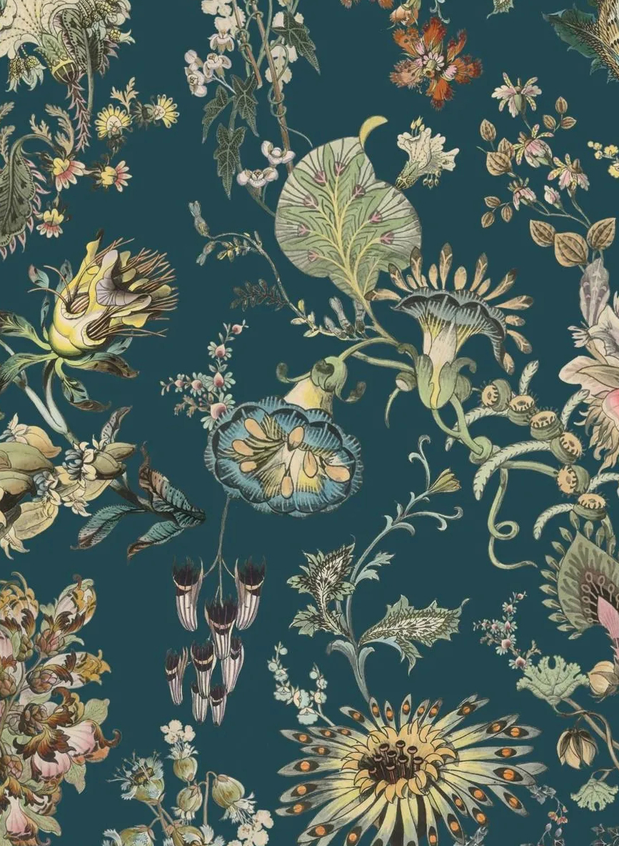 Wandbild Flora Fantasia - Cerulean