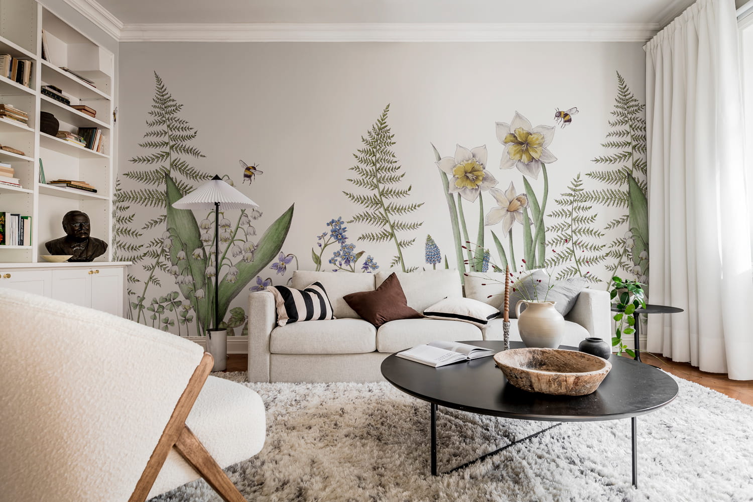 Wandbild Bumblebee - White