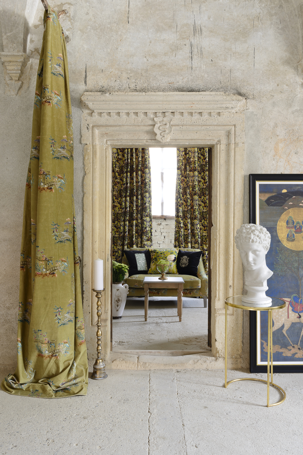 Stoff Chinoiserie - Velvet - FB00027