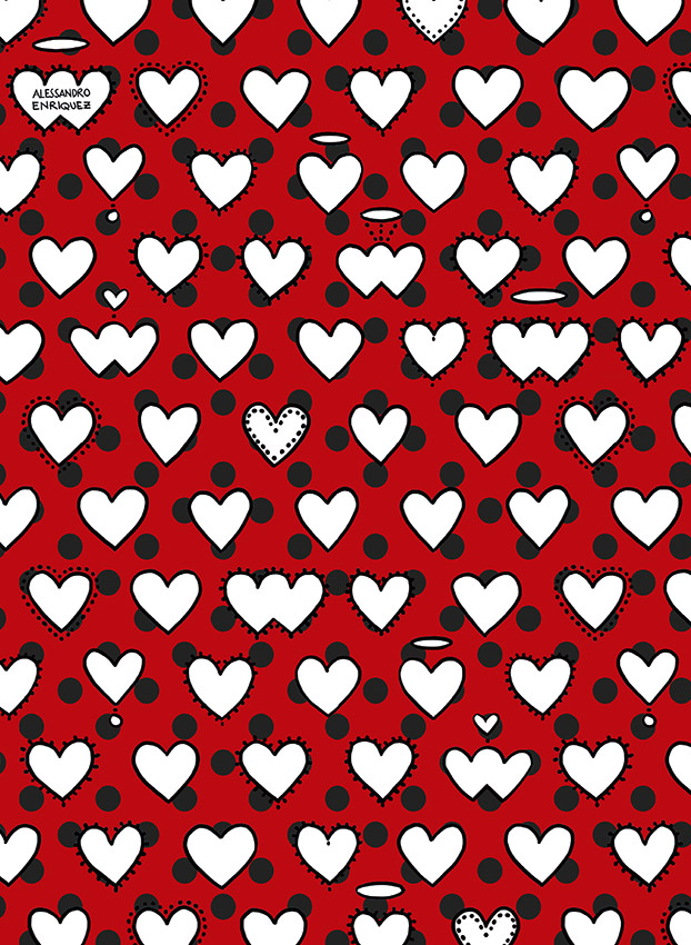 Tapete Cuori Pois - 25503