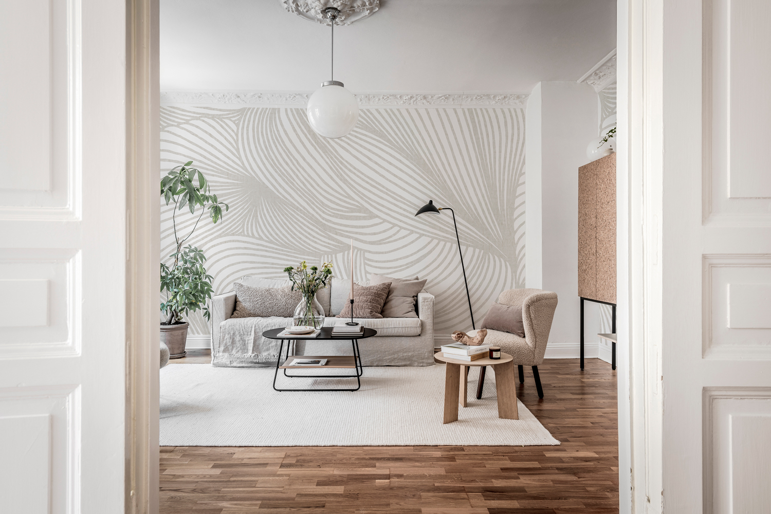Wandbild Opulence Lines - Sand