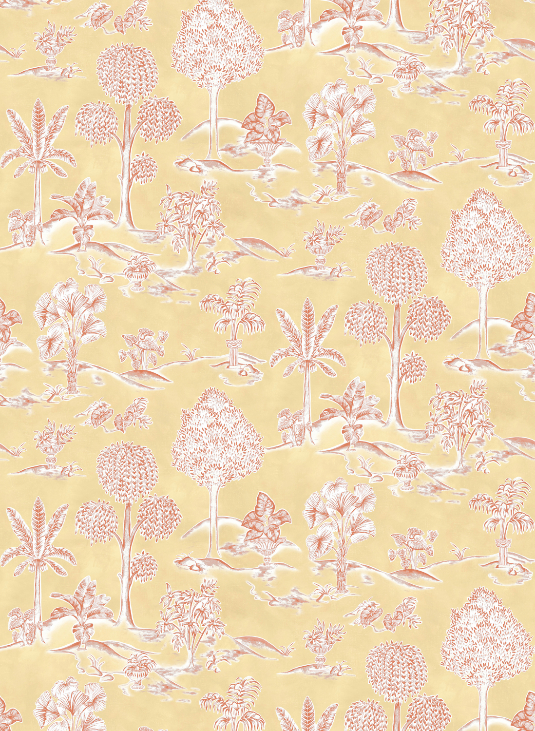 Tapete Karuna - Dandelion/ Terracotta