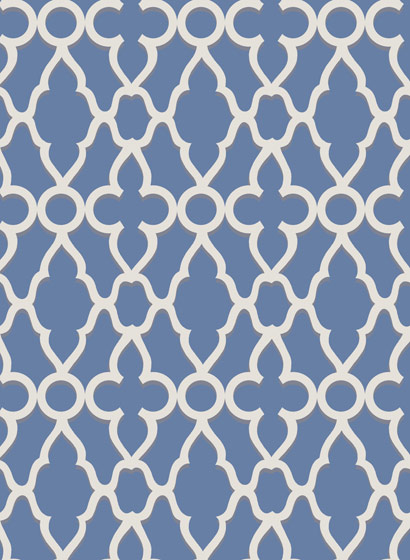 Tapete - White on Hyacinth