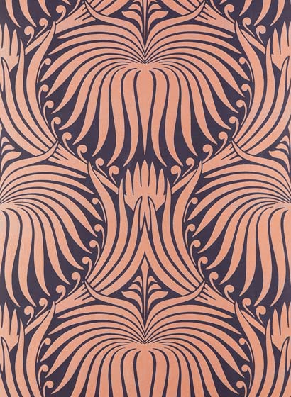Tapete Lotus - Black/ Copper