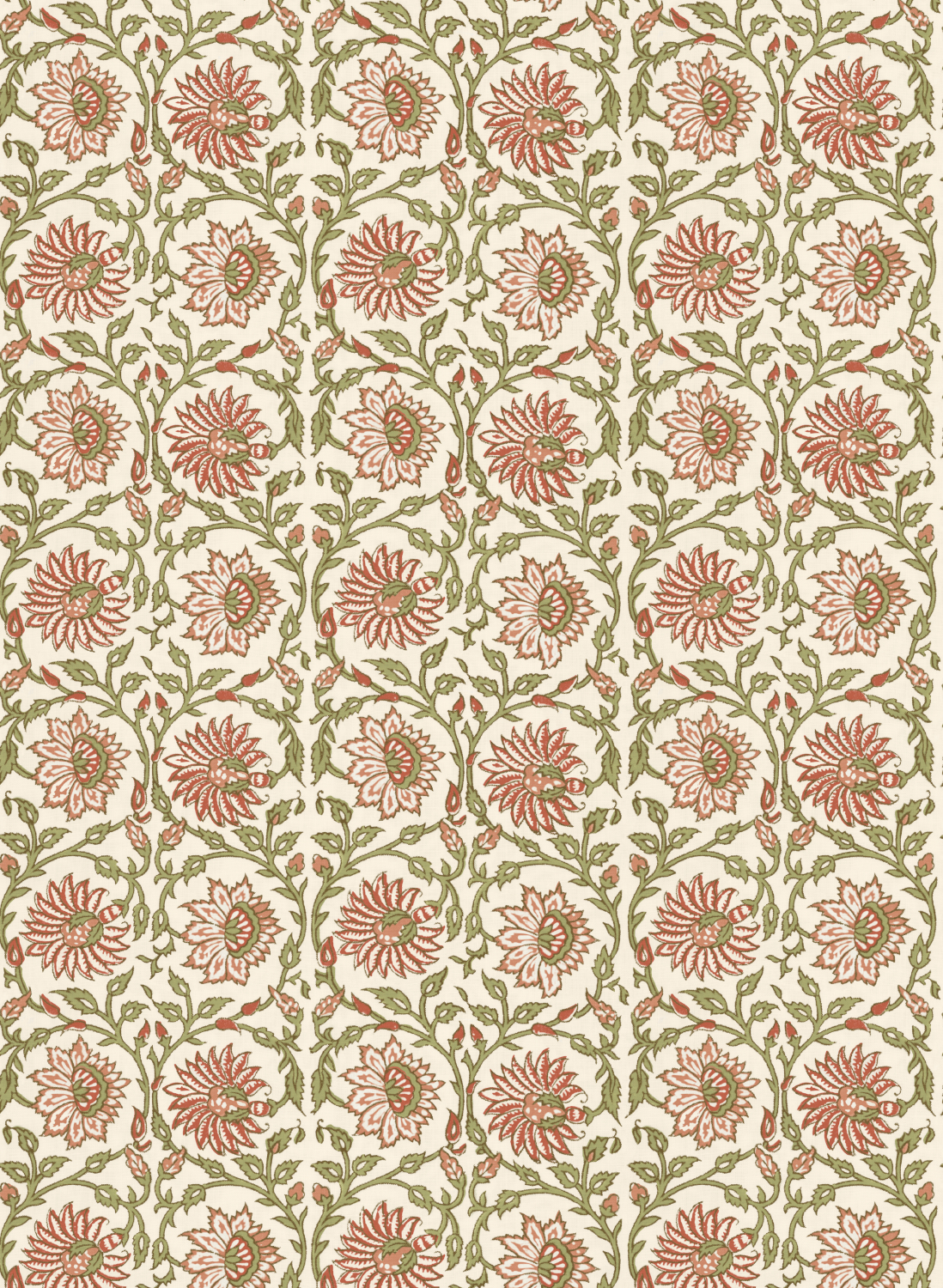 Tapete Cecily - Red/ Green