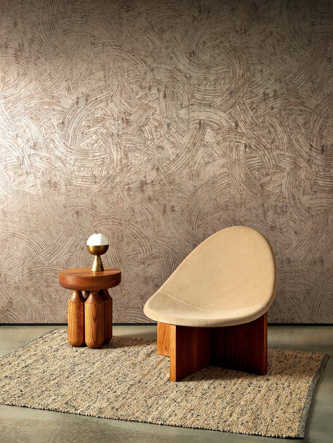Tapete Impasto - Shiny Taupe