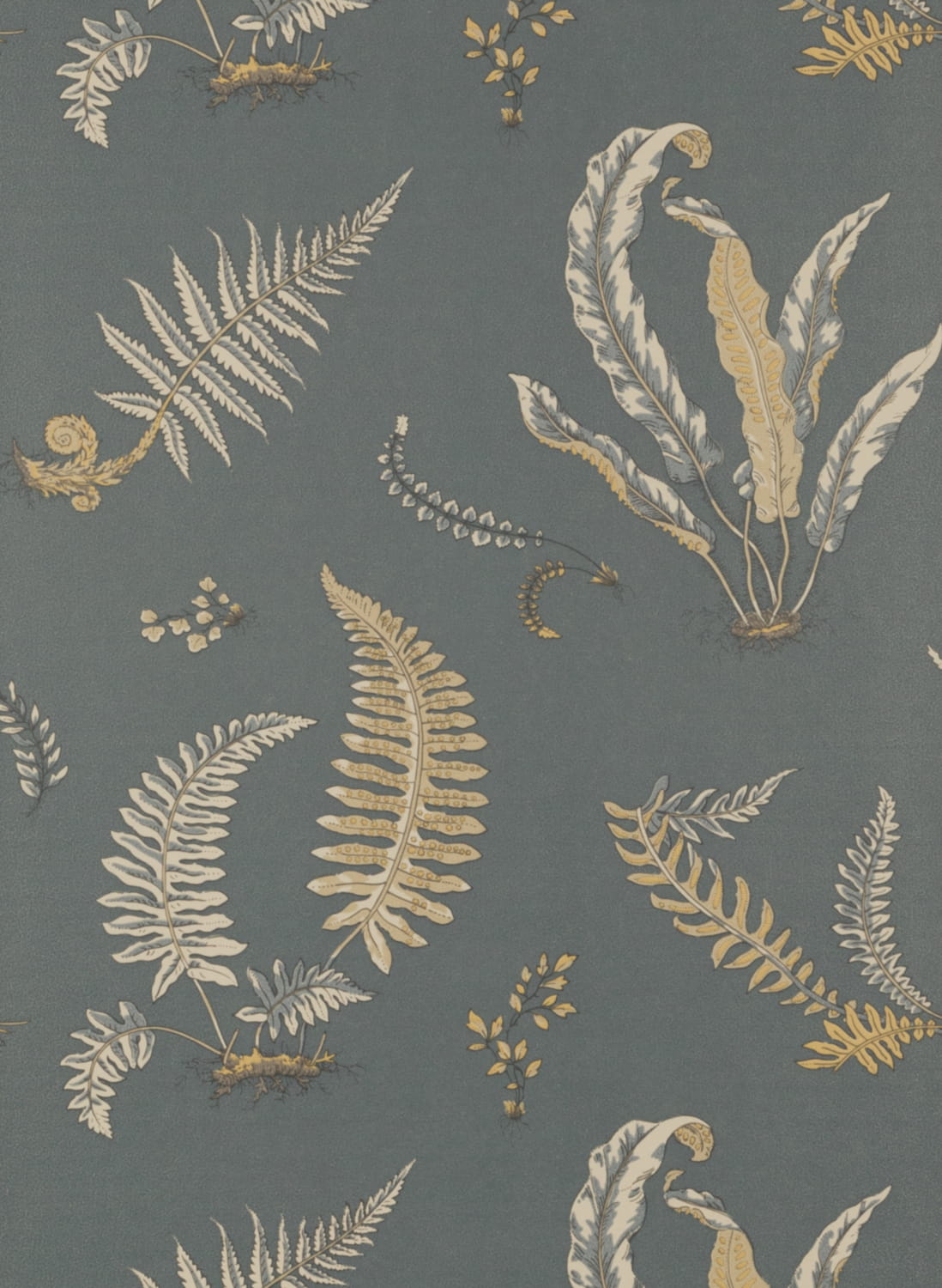 Tapete Ferns - Charcoal/ Bronze