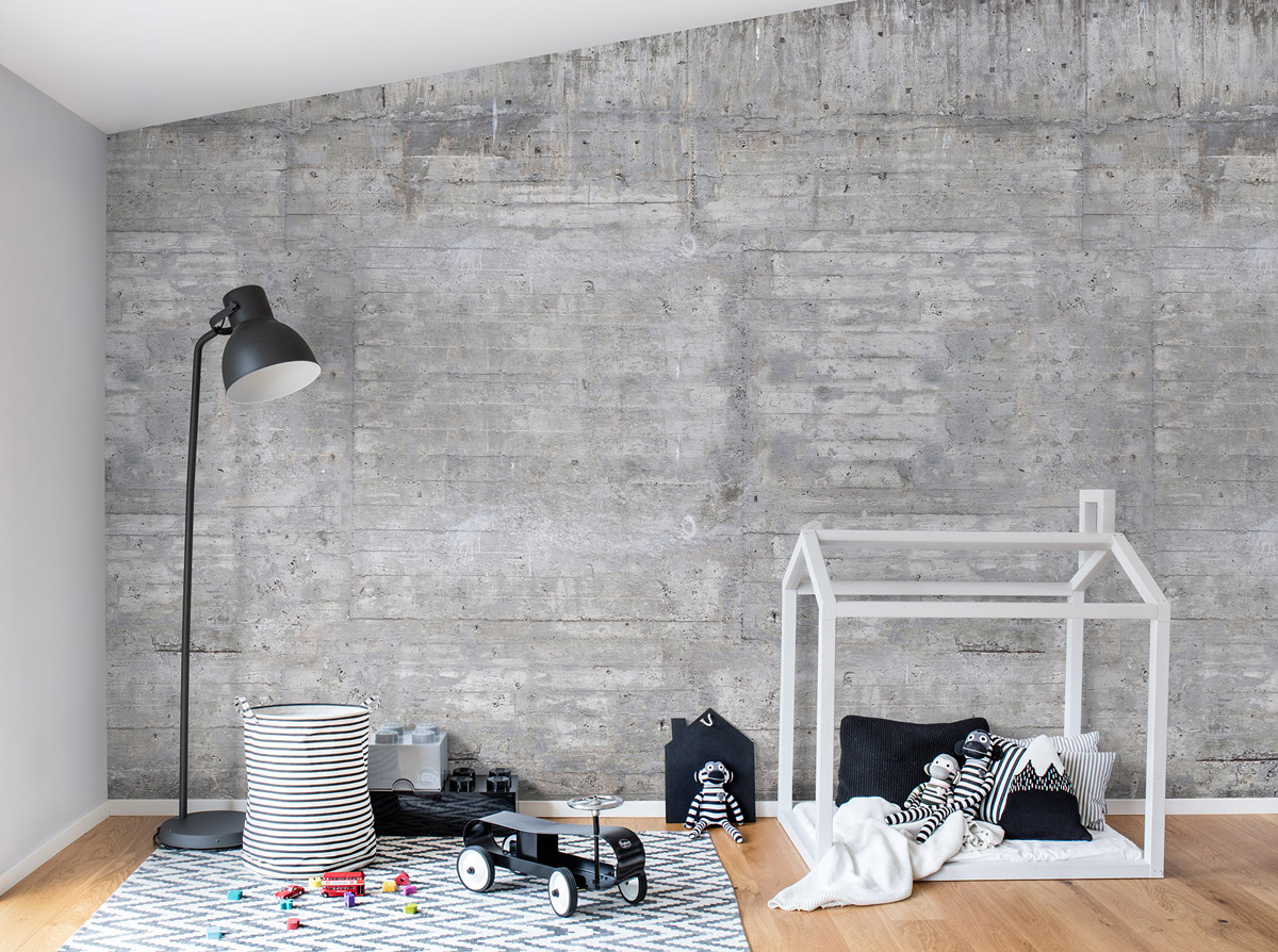 Wandbild Wooden Concrete