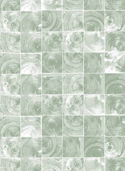 Wandbild Age Rings - green