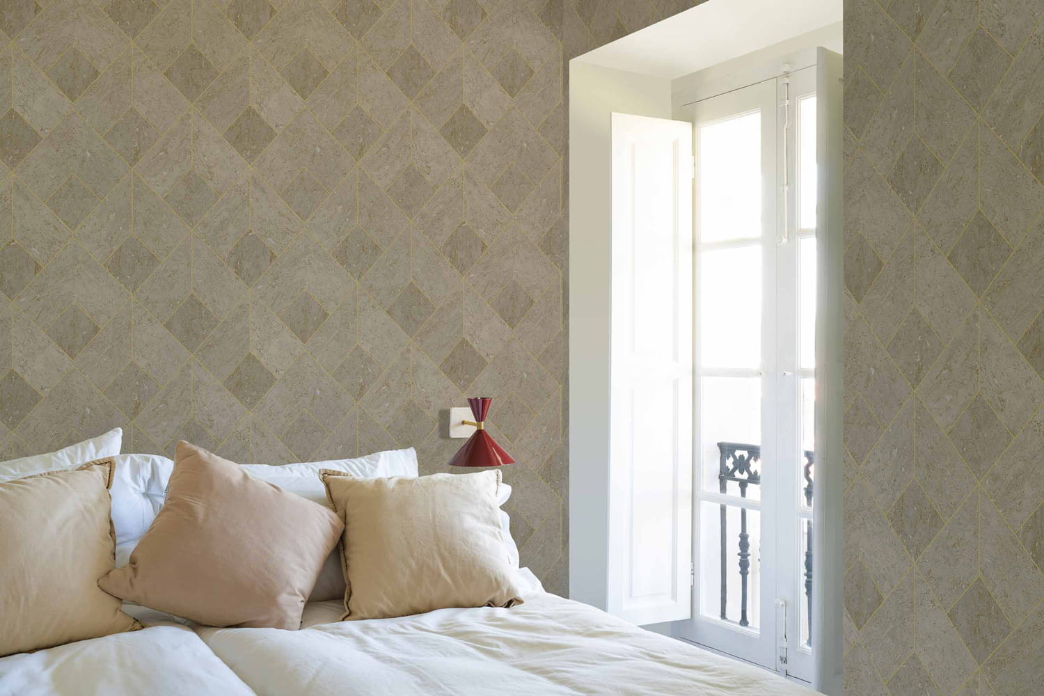 Tapete Diamond Cork - Silver