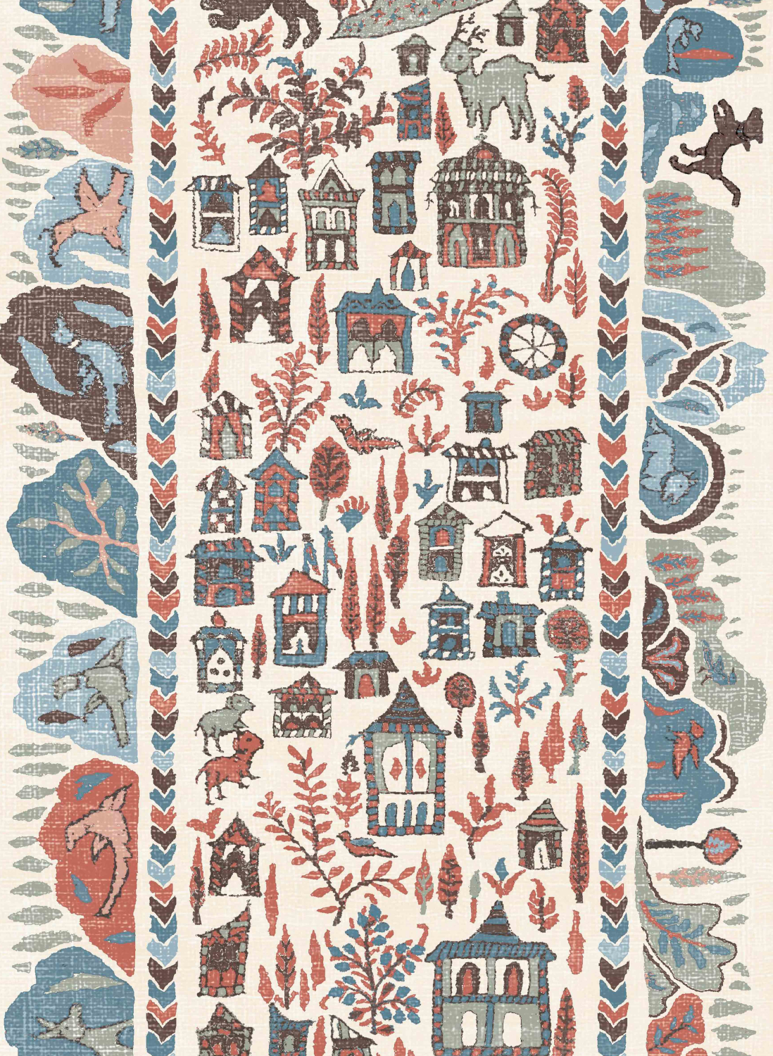 Tapete Ravi Ribbon - Blue Almond