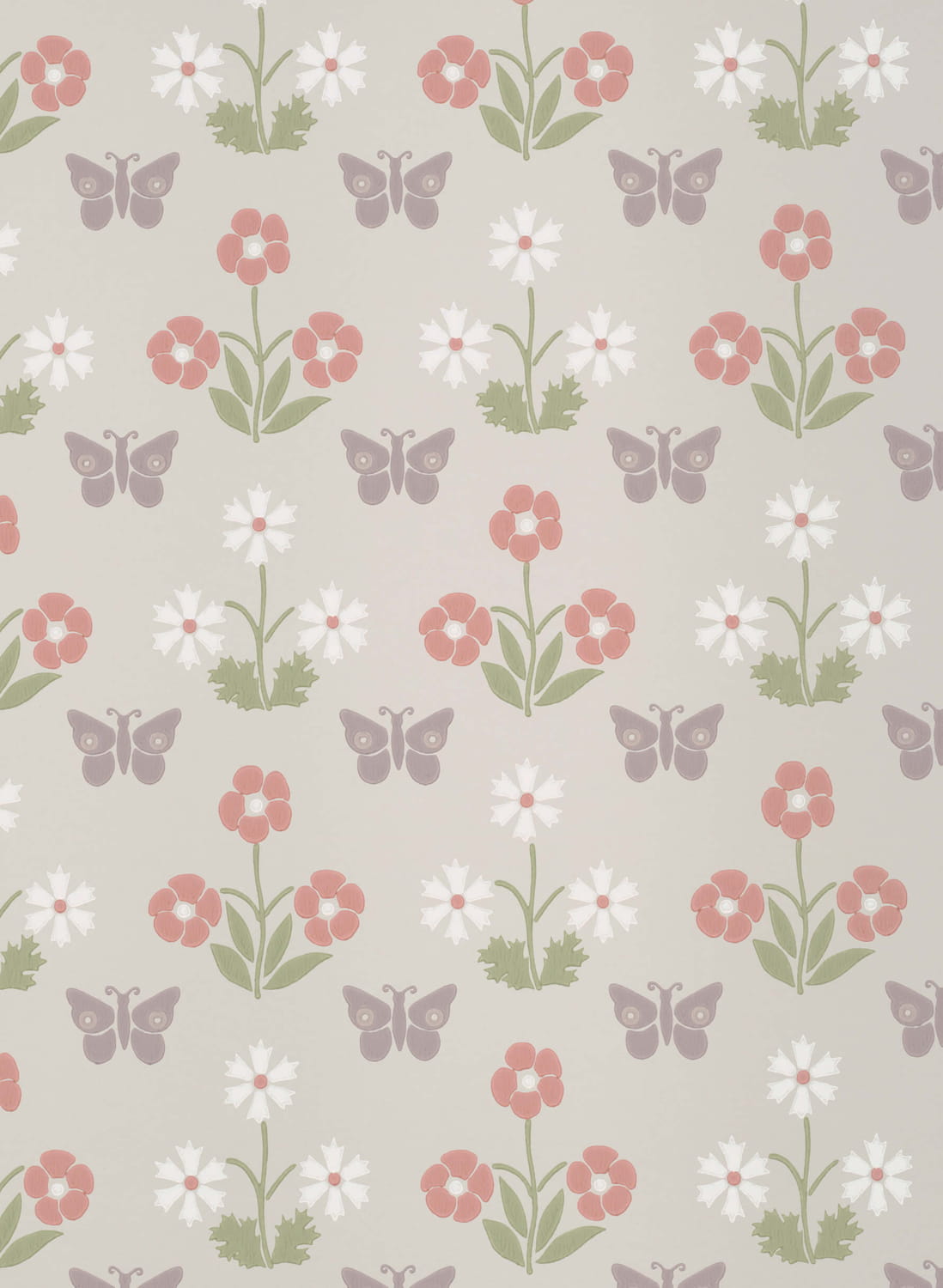 Tapete Burges Butterfly - French Grey