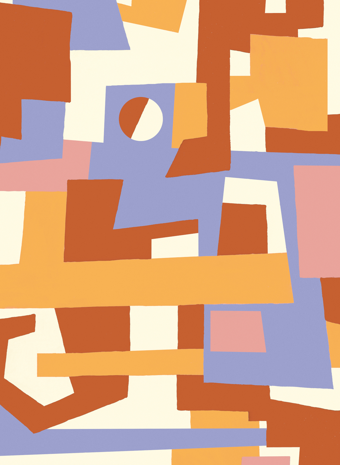 Wandbild Cubic Experience - Orange