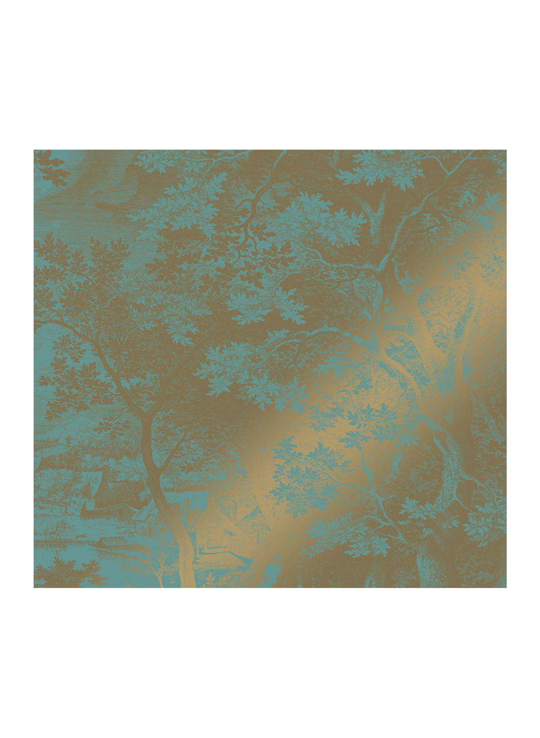 Wandbild Engraved Landscapes Gold 17 - L