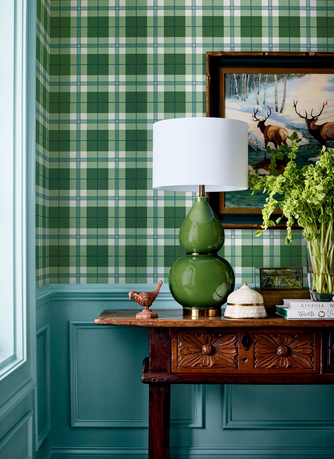 Tapete Douglas Plaid - green