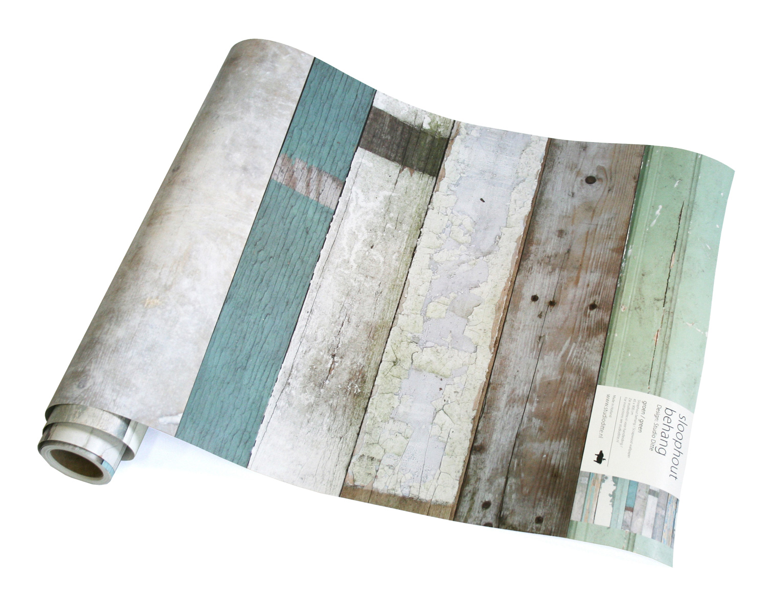 Tapete Scrapwood Green - Scrapwood Green
