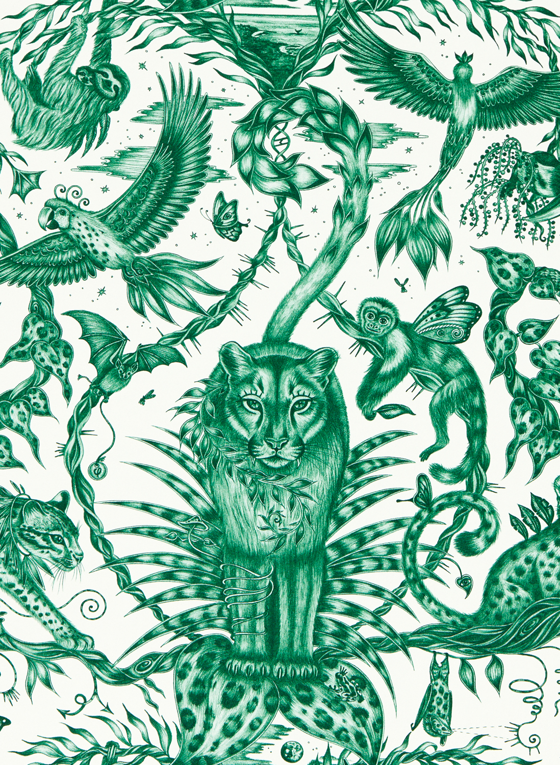 Tapete Bosque Dreams - Seafoam