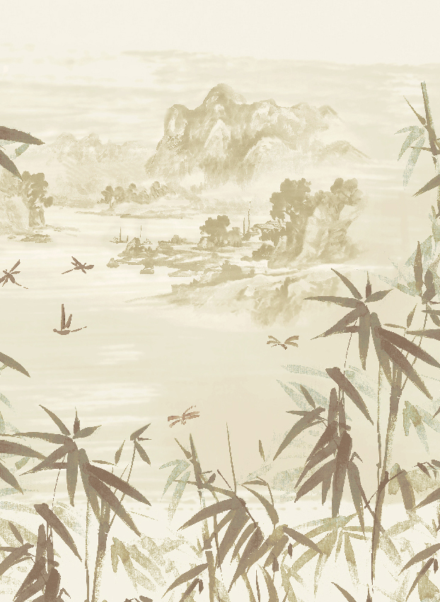 Wandbild Ine - Sepia Panel 5