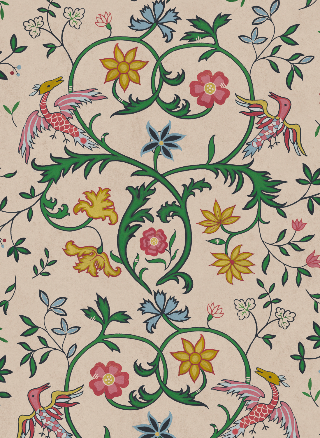 Tapete Antwerp Damask - Stone