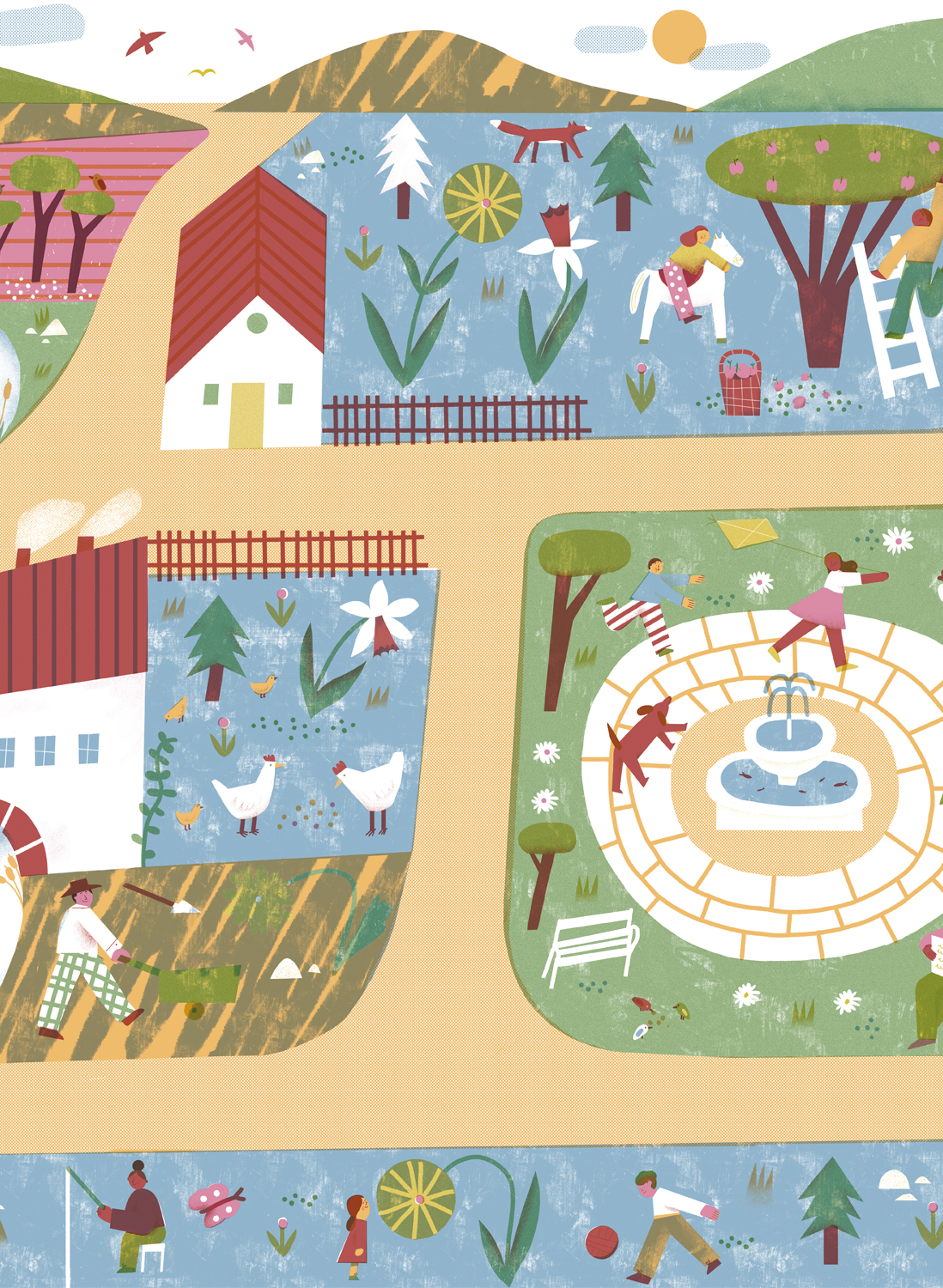 Wandbild Country Joy - Chestnut
