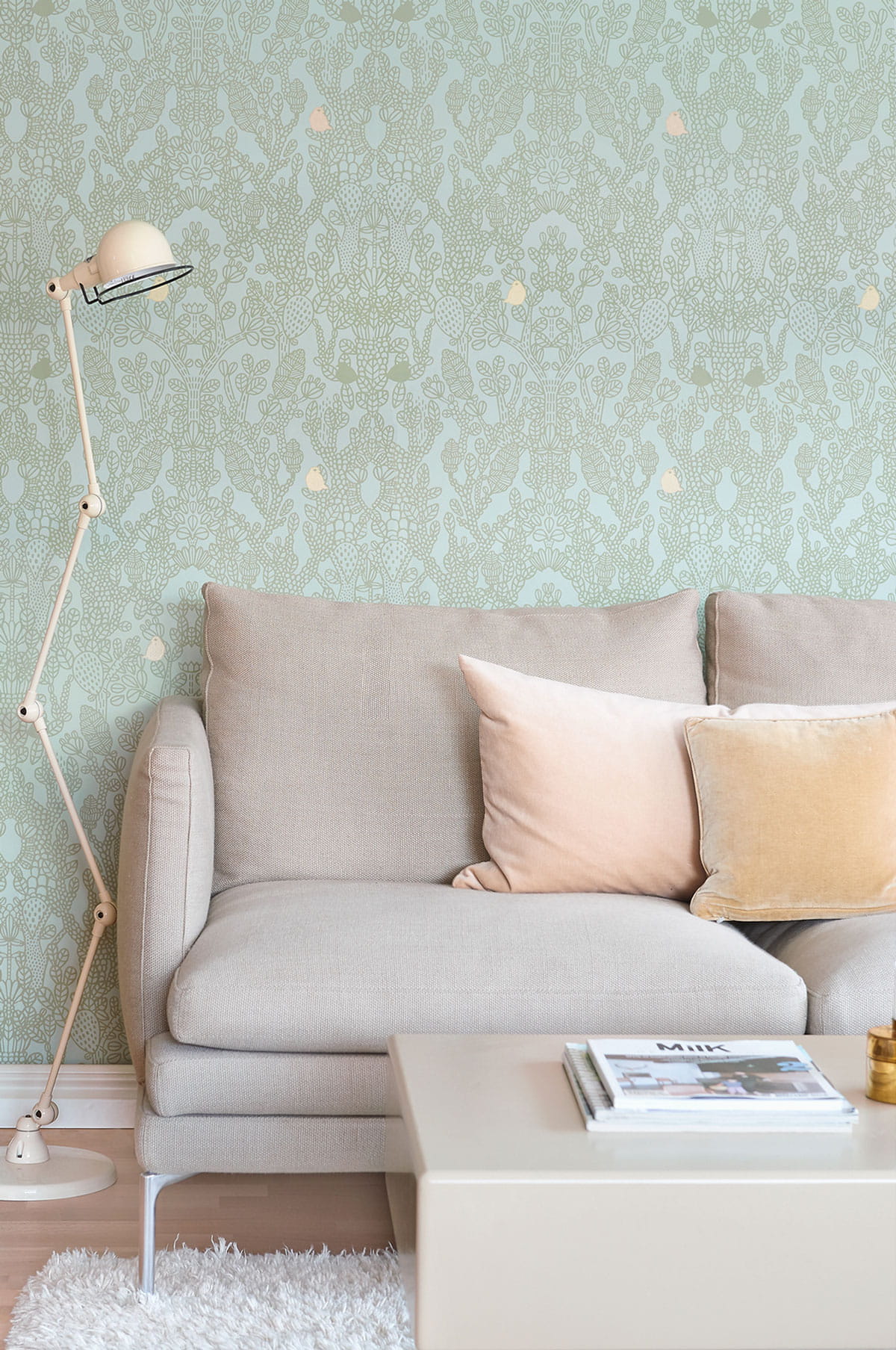 Tapete Amelie - Dusty Green/ Turquoise