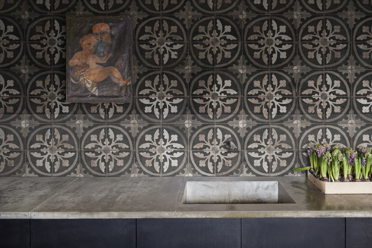 Wandbild Ravenna - Charcoal