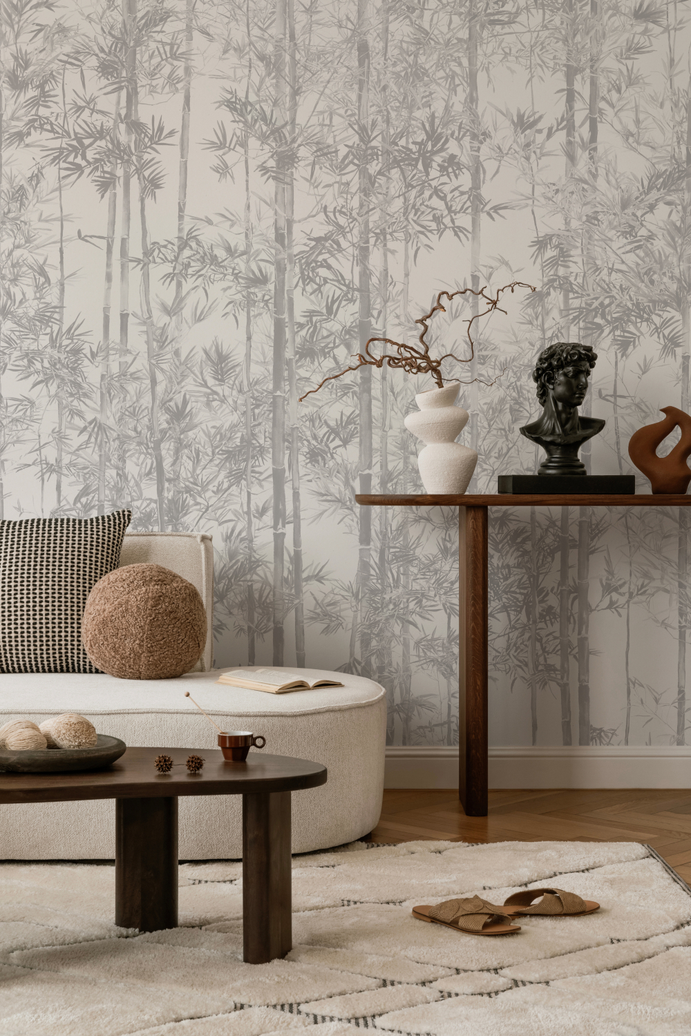 Wandbild Bamboo Grey - Panel C