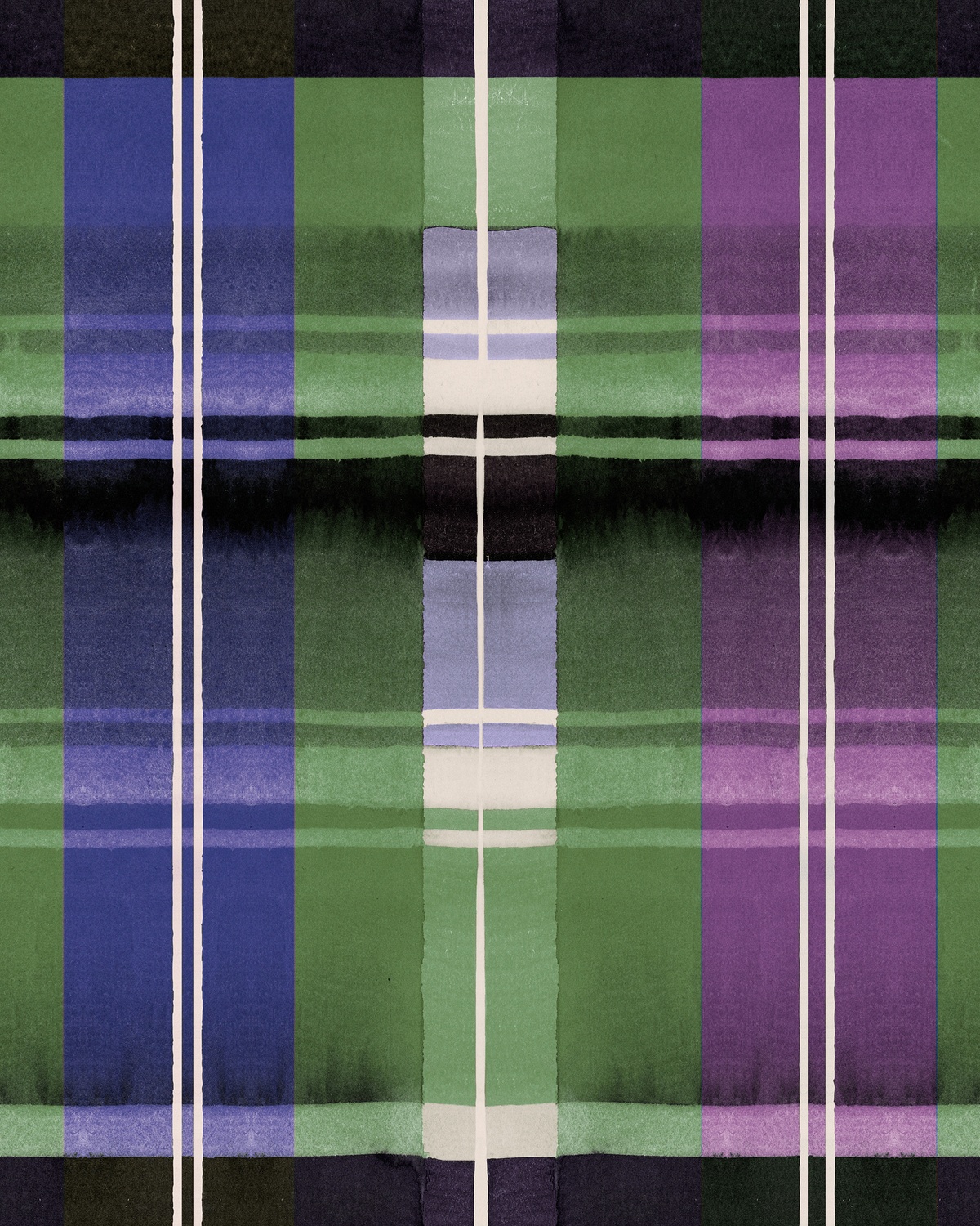 Tapete Kerschdorf Plaid - Foliage